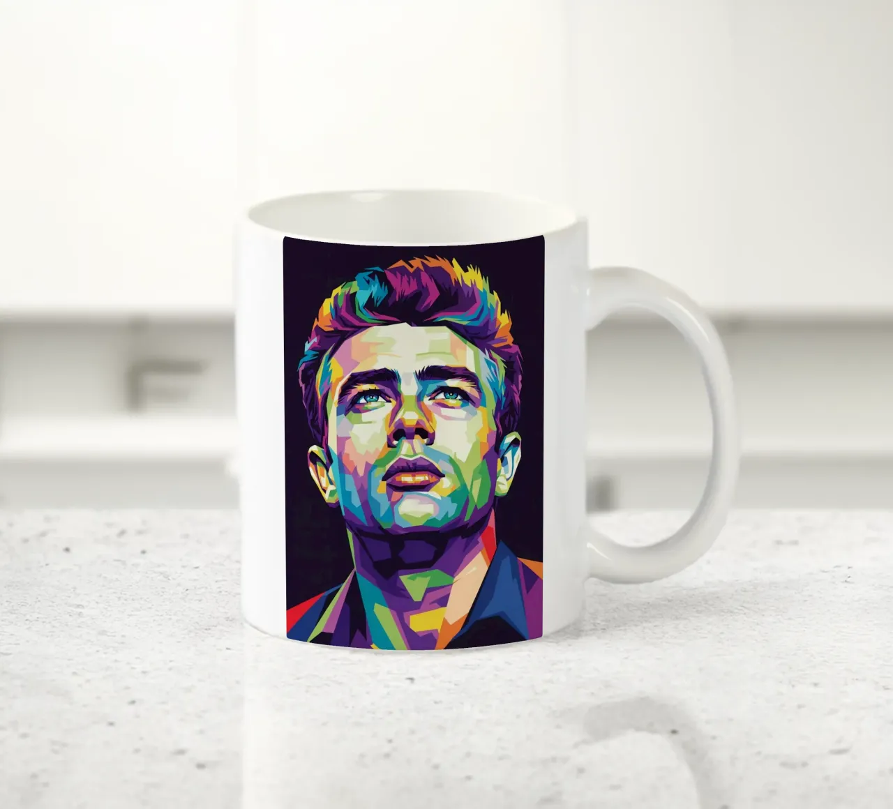 James Dean ritratto pop art #1 tazza in ceramica da Hantamrata