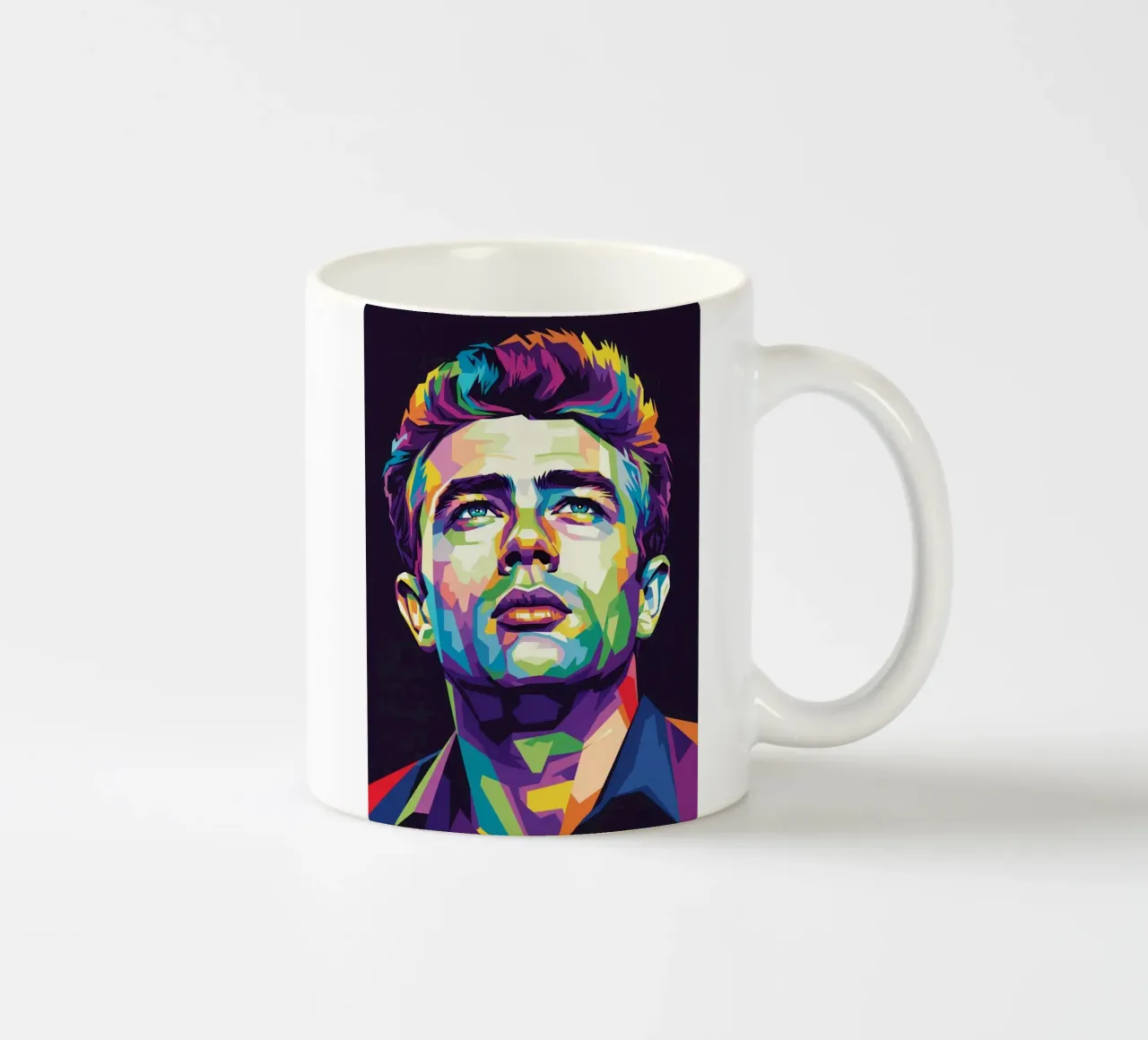 James Dean ritratto pop art #1 tazza in ceramica da Hantamrata
