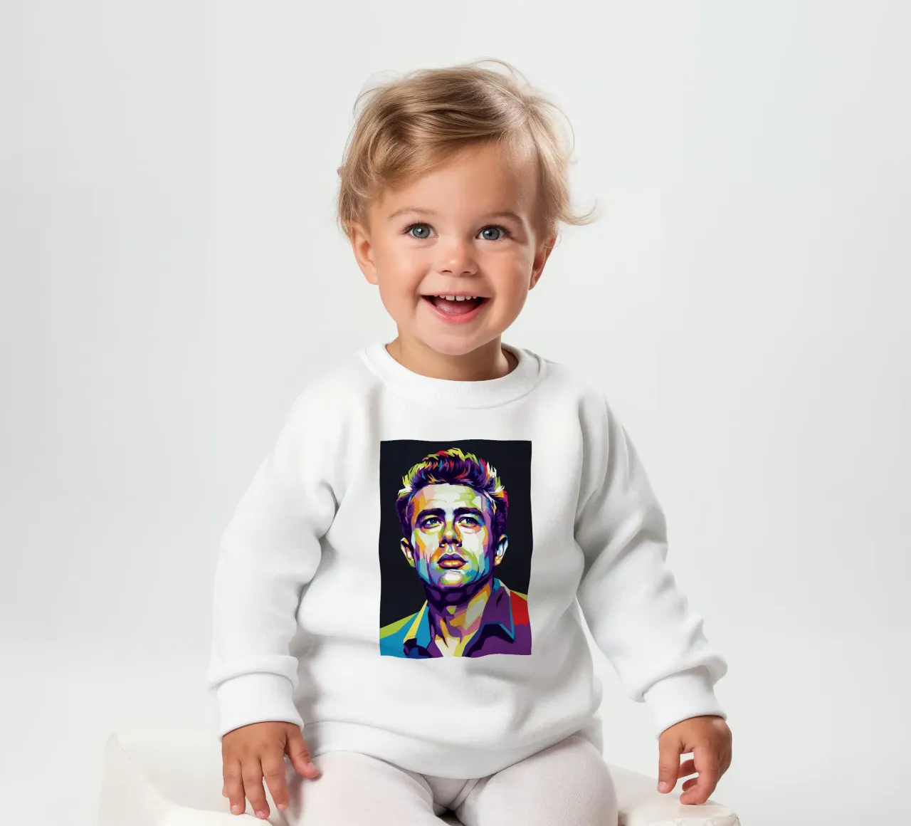 James Dean ritratto pop art #2 felpa neonato da Hantamrata