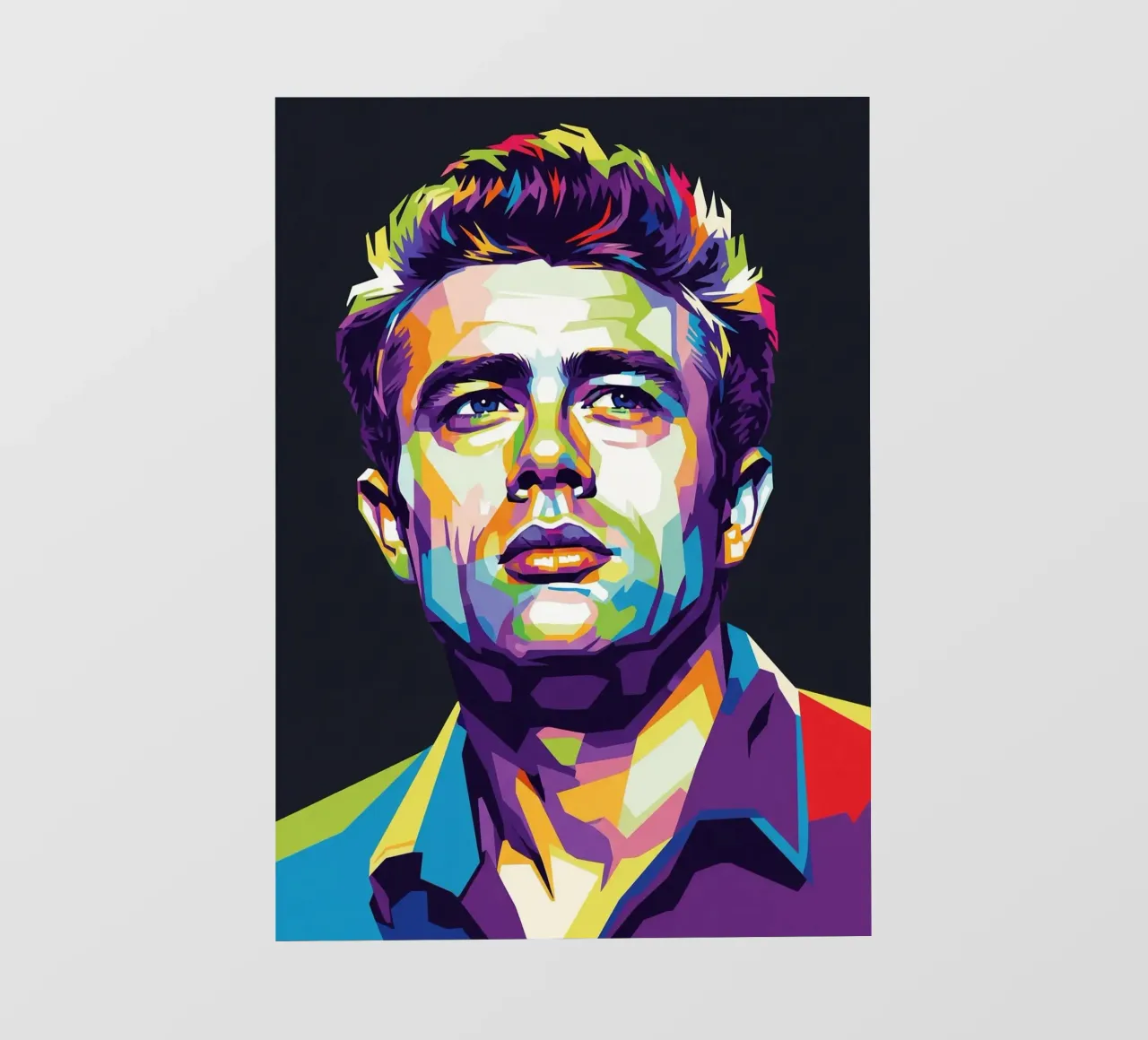 James Dean ritratto pop art #2 pellicola backlit da Hantamrata
