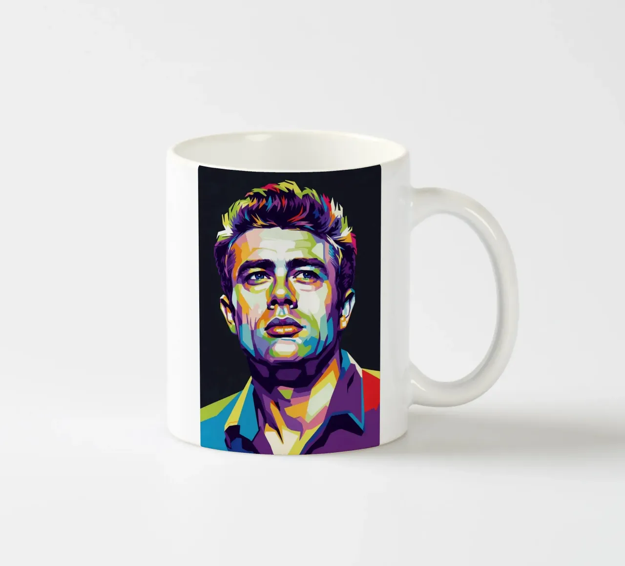 James Dean ritratto pop art #2 tazza in ceramica da Hantamrata