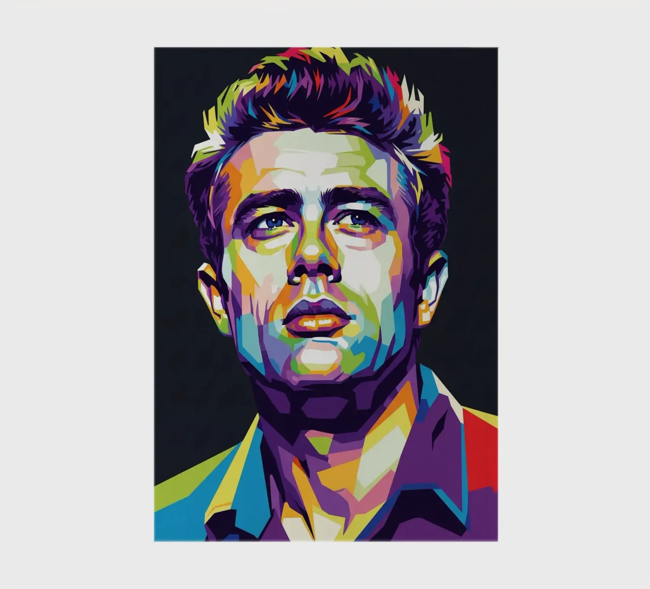 James Dean pop art portrait #2 notebook by Hantamrata