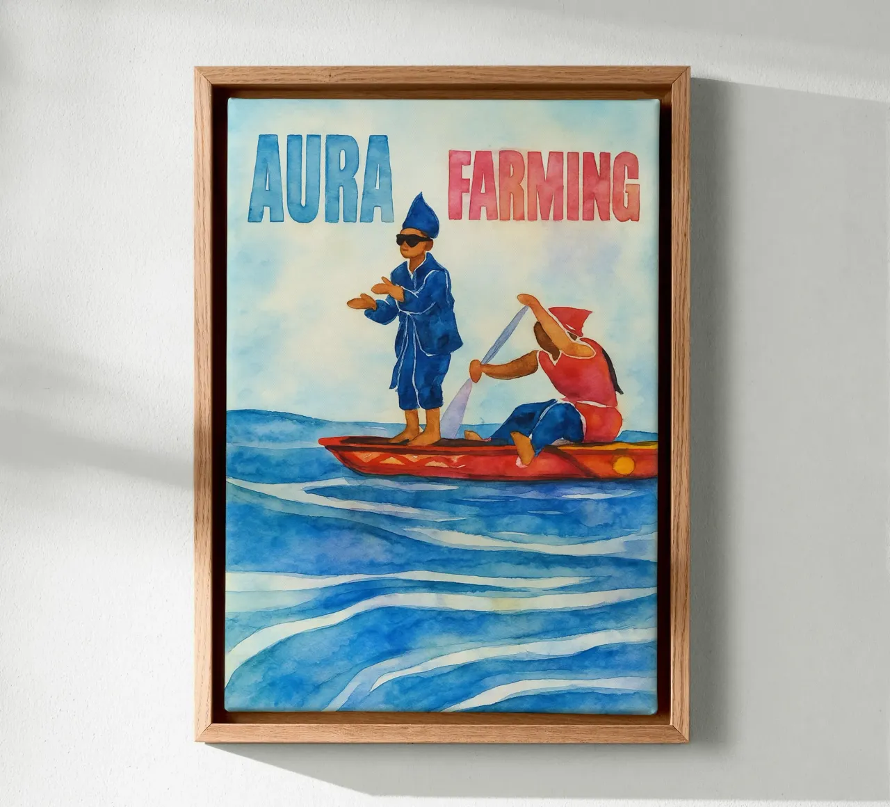 disegno parodia dell'agricoltura aura tela con Cornice a cassetta da hexis