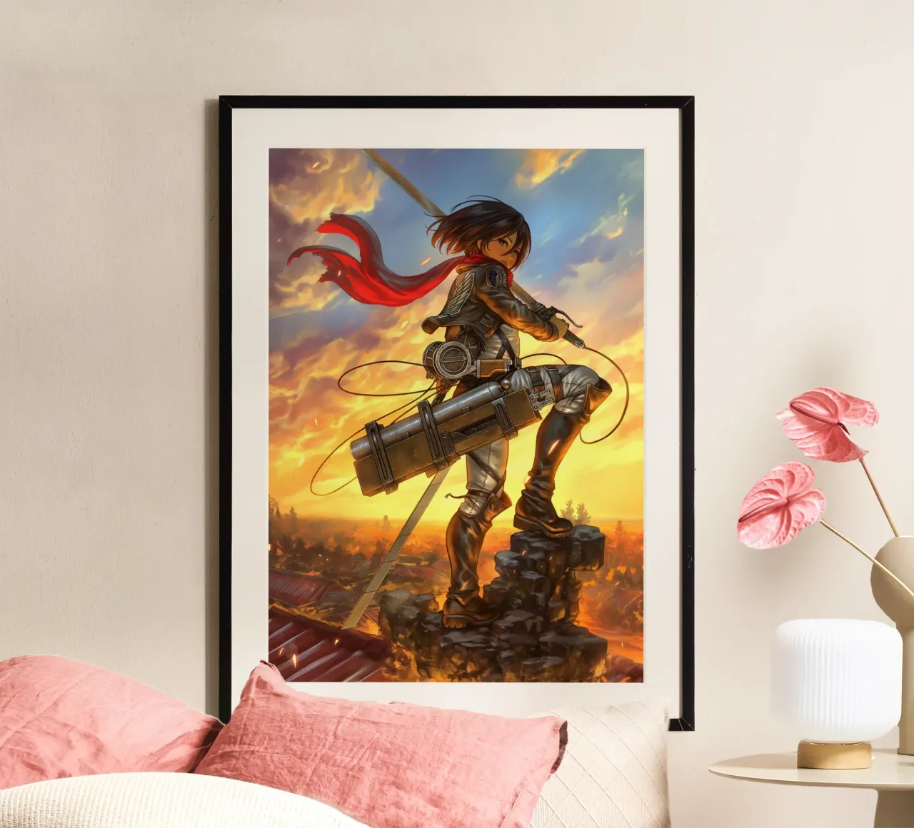 Mikasa Ackerman Attack on Titan poster de Fleur de Lys