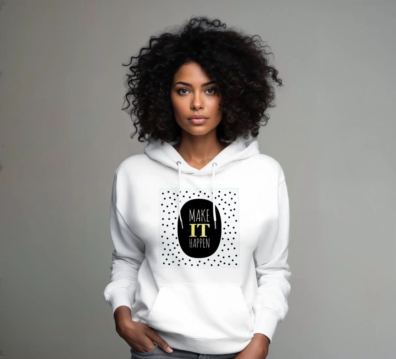 Make It Happen felpa con cappuccio da Elisabeth Fredriksson