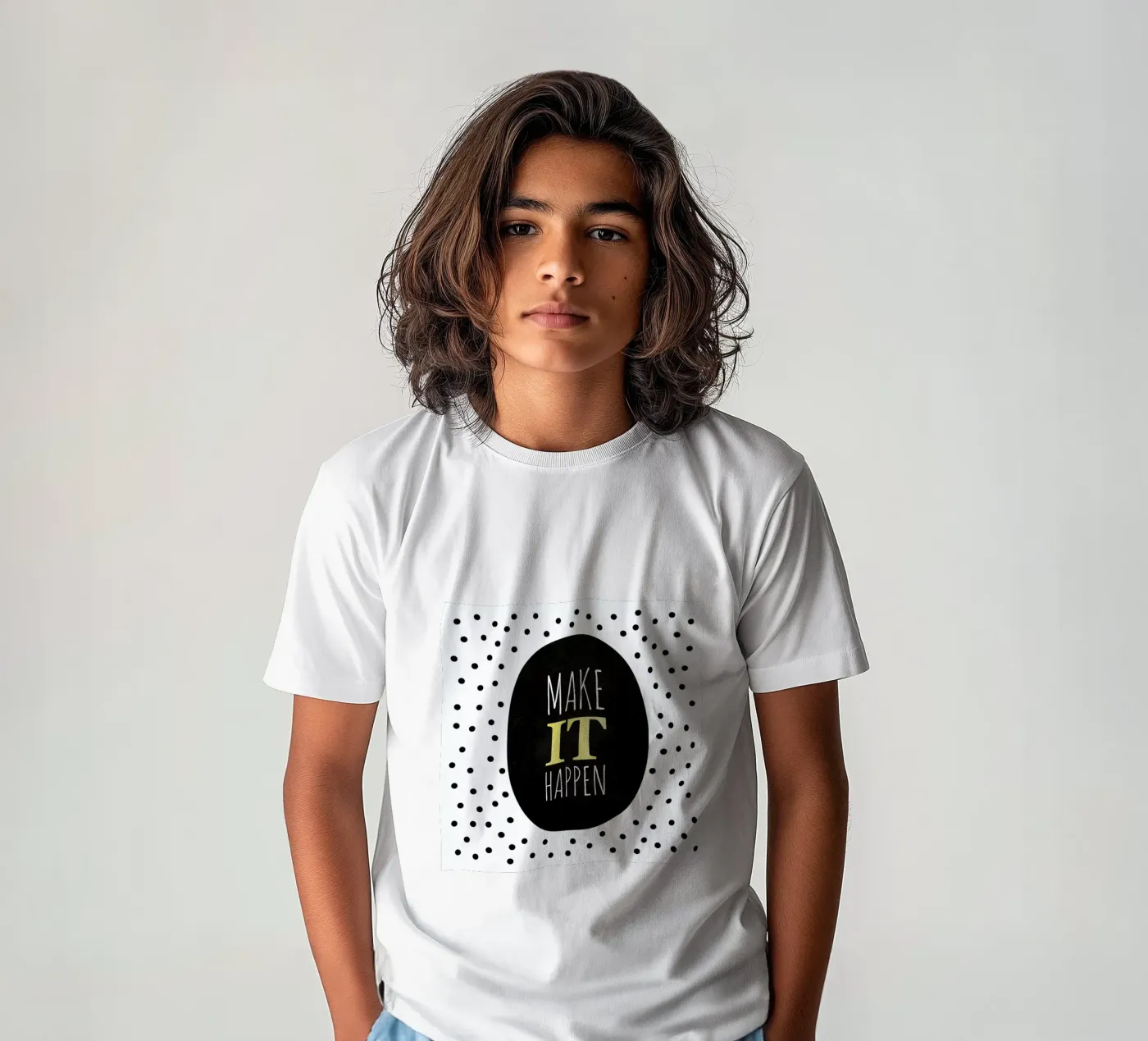 Make It Happen kinder t-shirt van Elisabeth Fredriksson