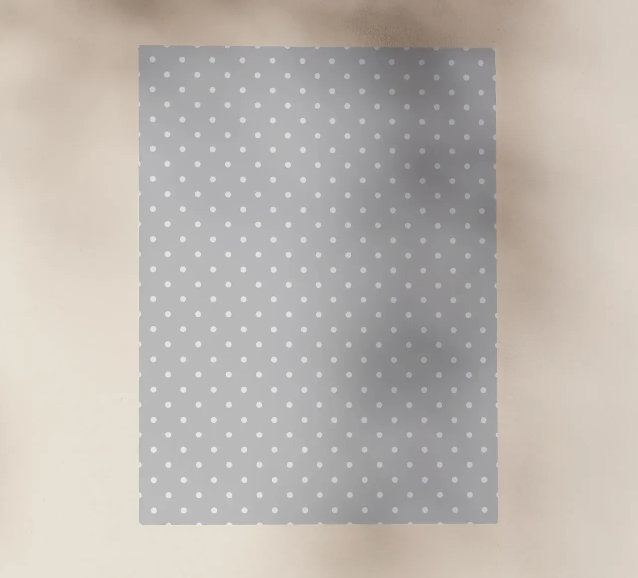 Minimal Basic Polka Dots | Bianco su grigio chiaro pellicola backlit da Beauty in Simplicity