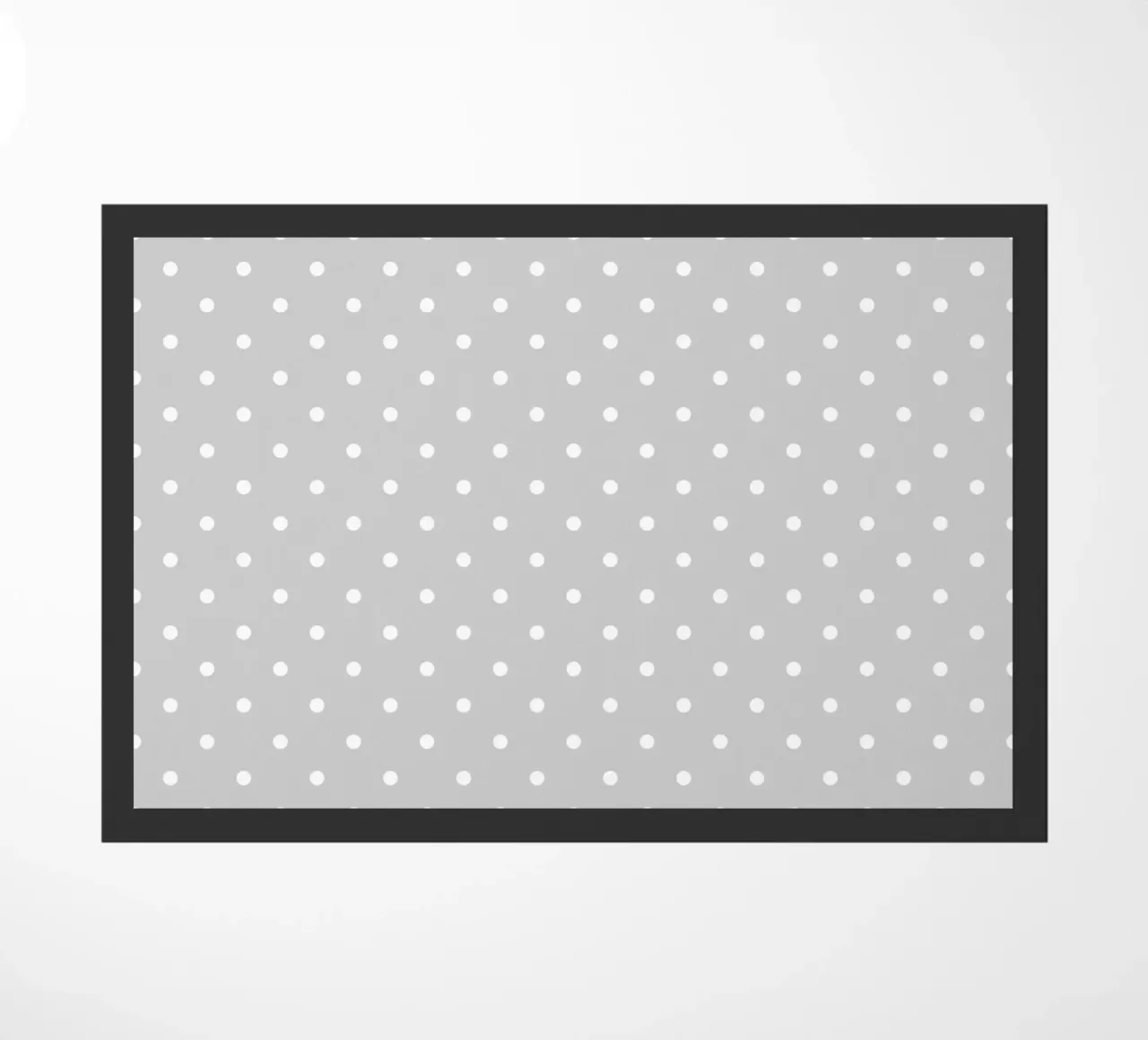 Minimal Basic Polka Dots | Bianco su grigio chiaro zerbino da Beauty in Simplicity