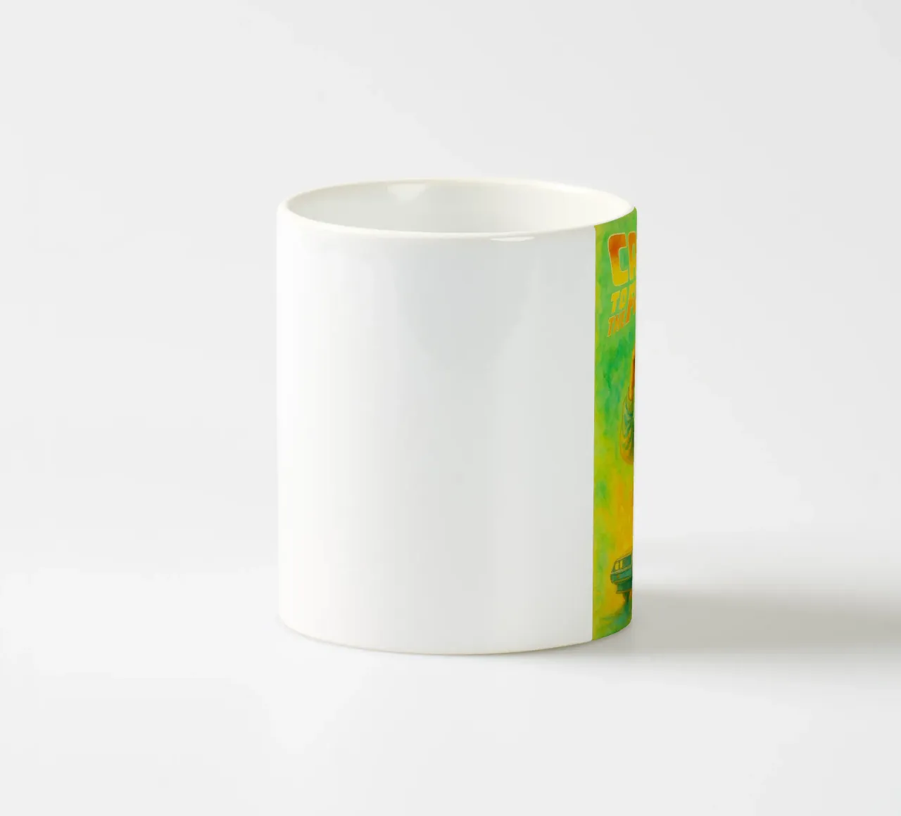 disegno parodico di Cat to the future tazza in ceramica da hexis