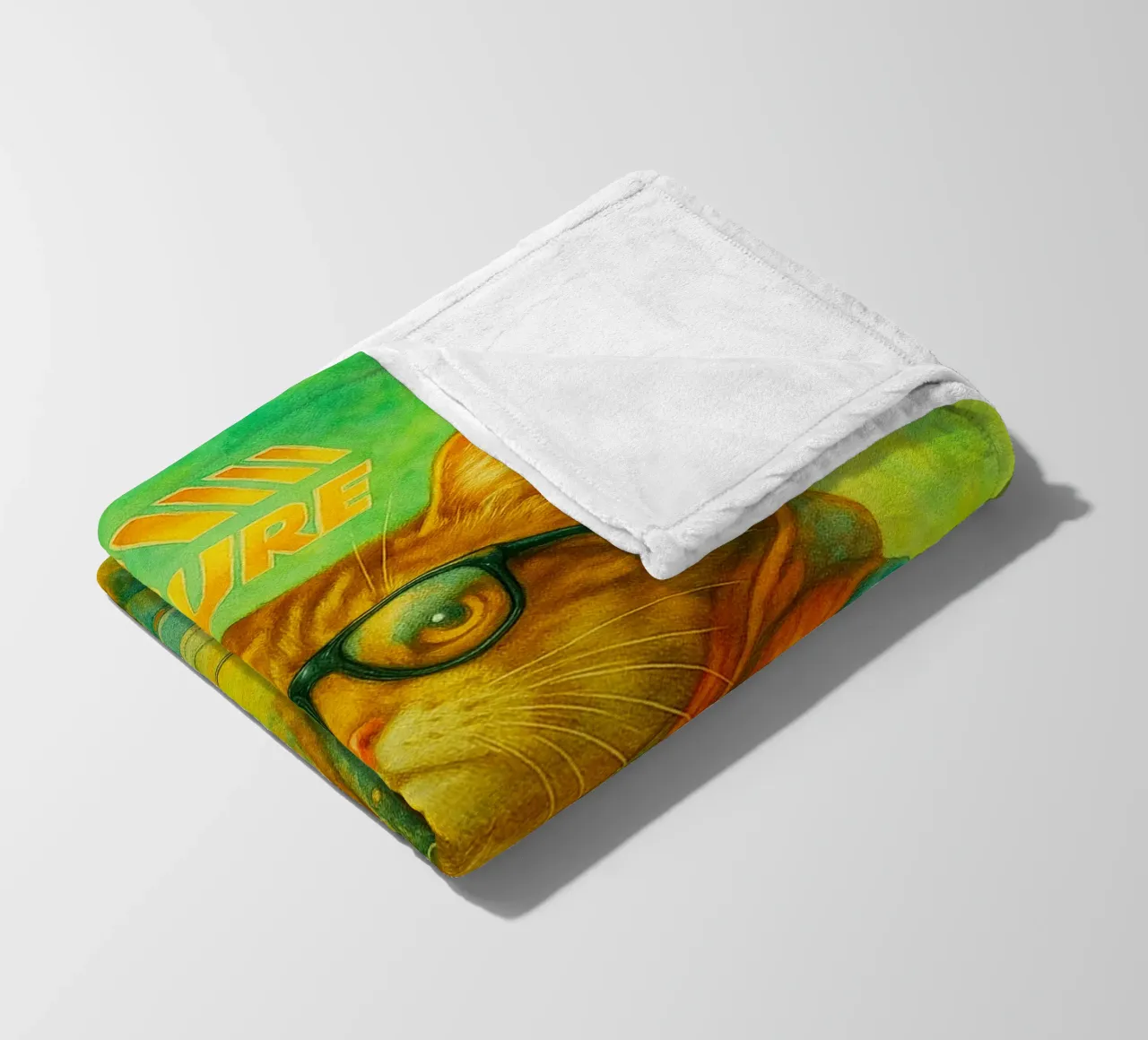 disegno parodico di Cat to the future coperta in pile da hexis