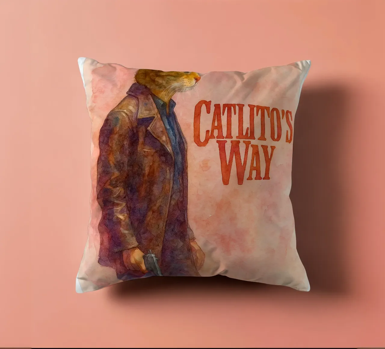 disegno parodia di Catlitos Way cuscino da hexis