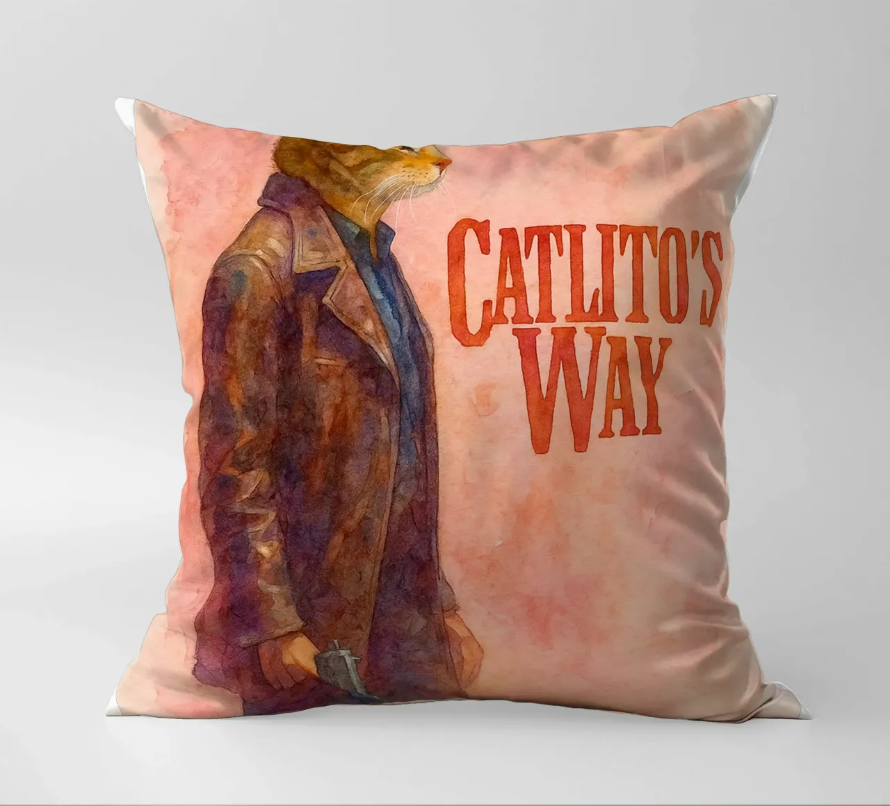 disegno parodia di Catlitos Way cuscino da hexis