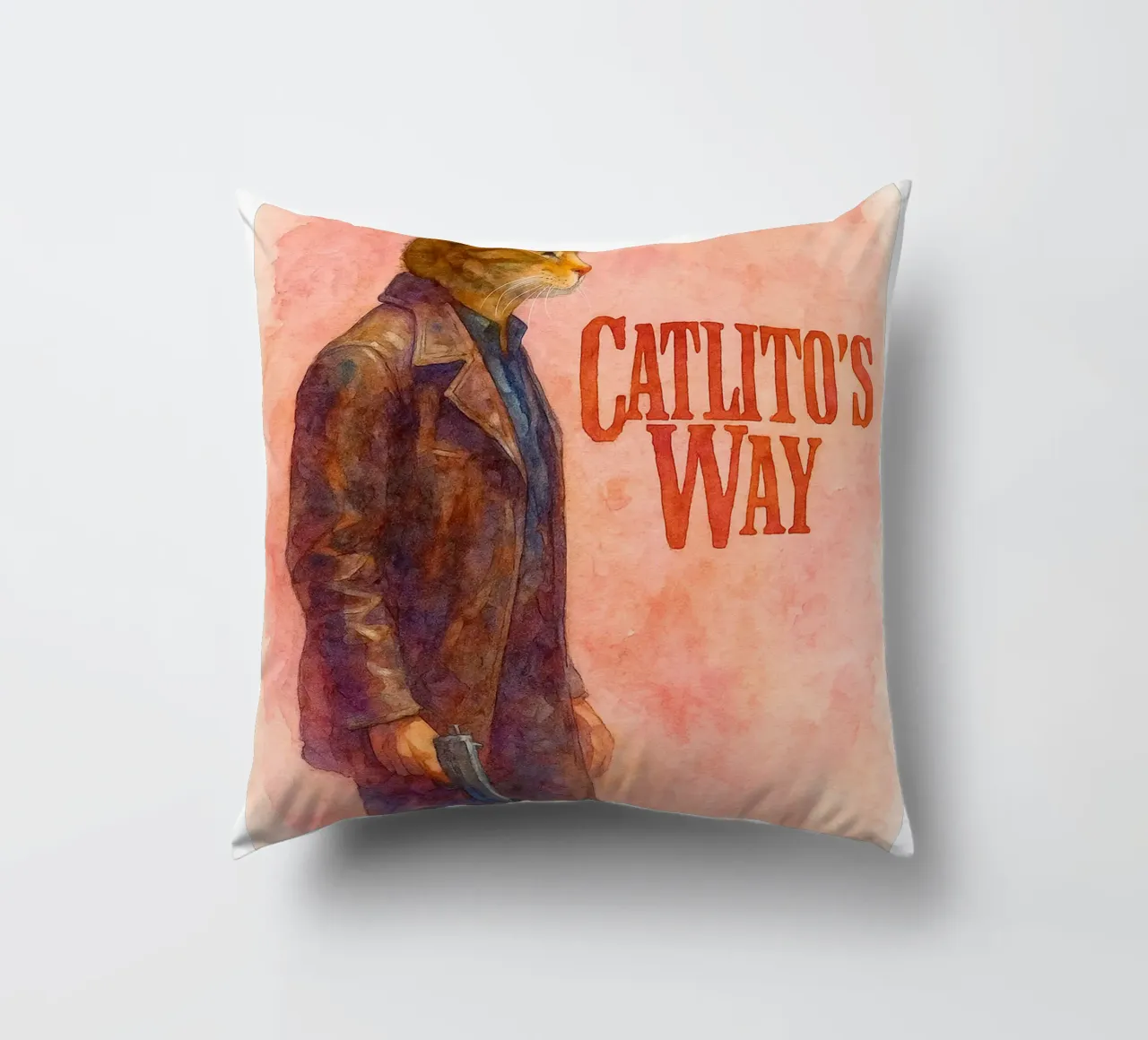 disegno parodia di Catlitos Way cuscino da hexis