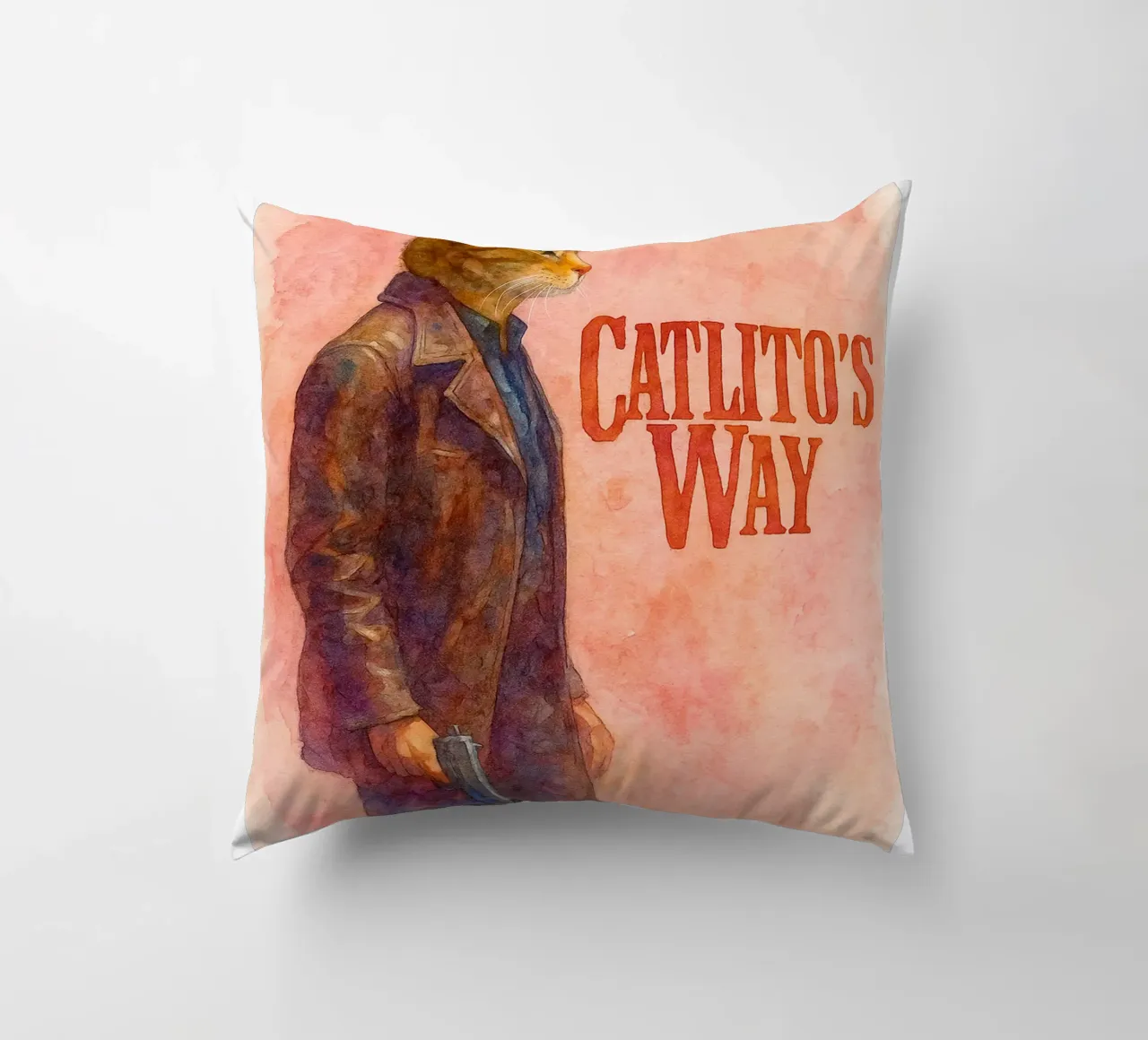 disegno parodia di Catlitos Way cuscino da hexis