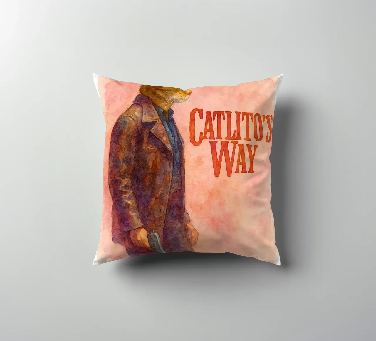 disegno parodia di Catlitos Way cuscino da hexis