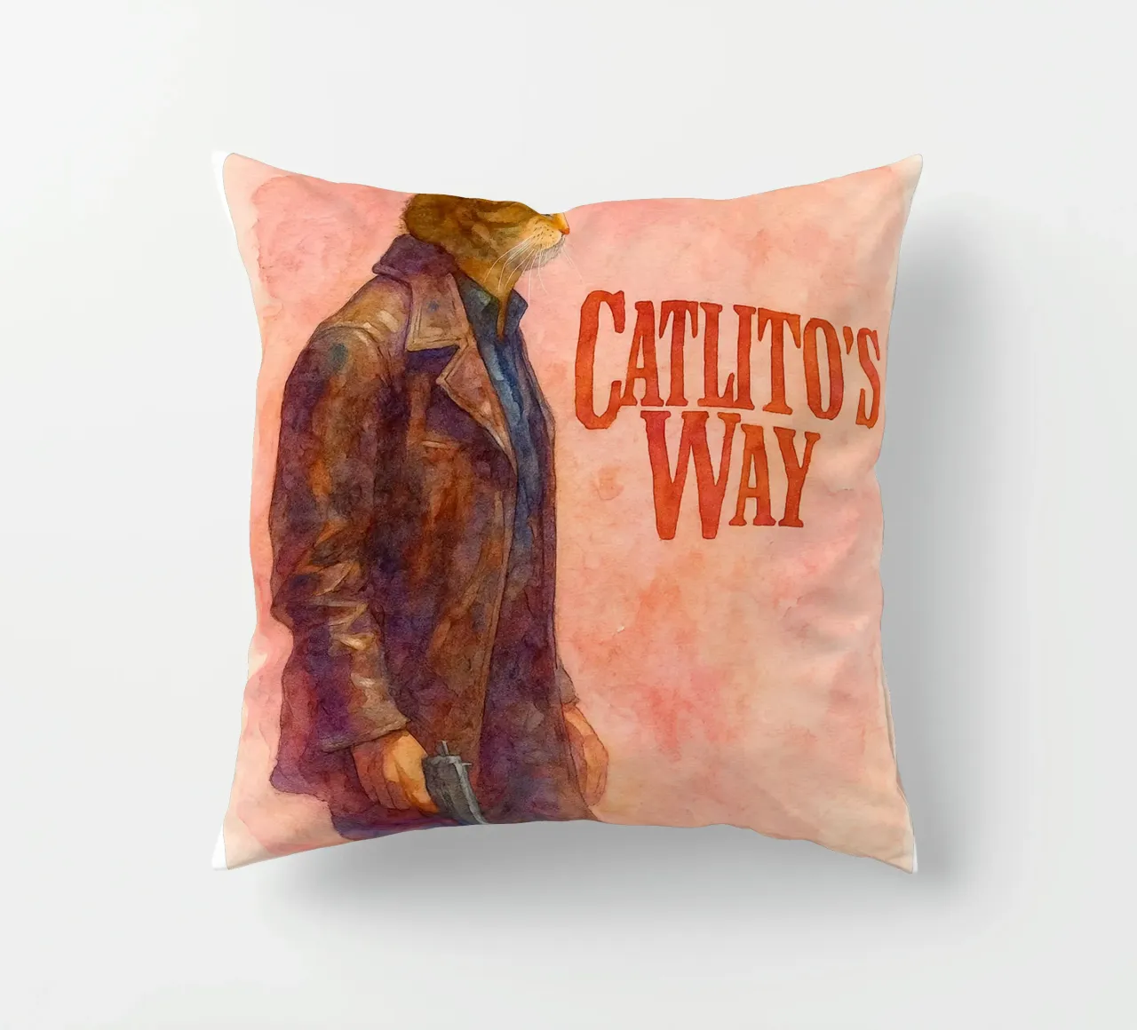 disegno parodia di Catlitos Way cuscino da hexis