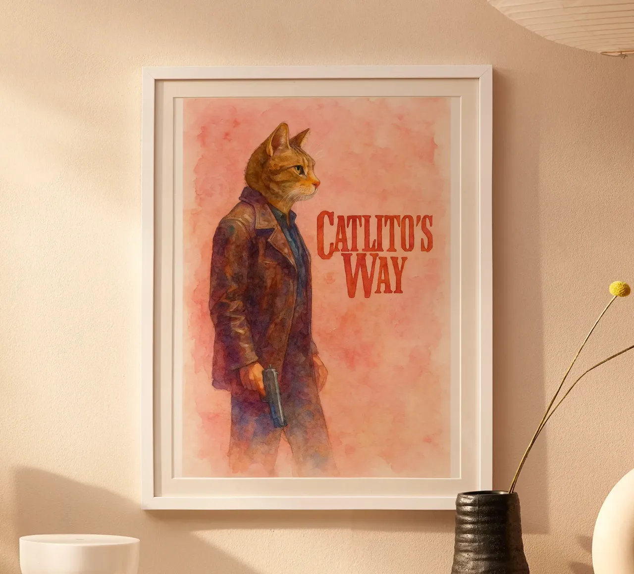 disegno parodia di Catlitos Way poster da hexis