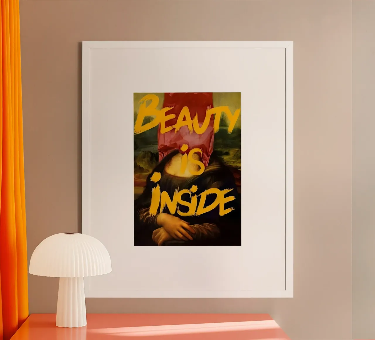 Beauty iş Inside poster da Type & Tape