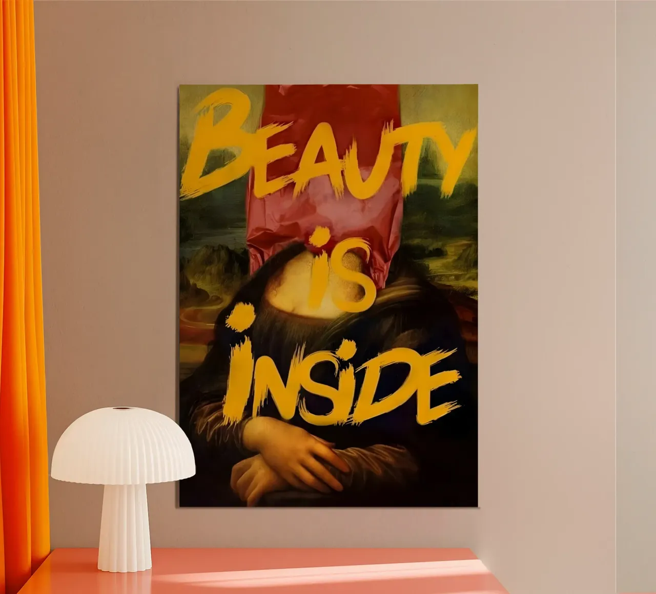 Beauty iş Inside poster da Type & Tape