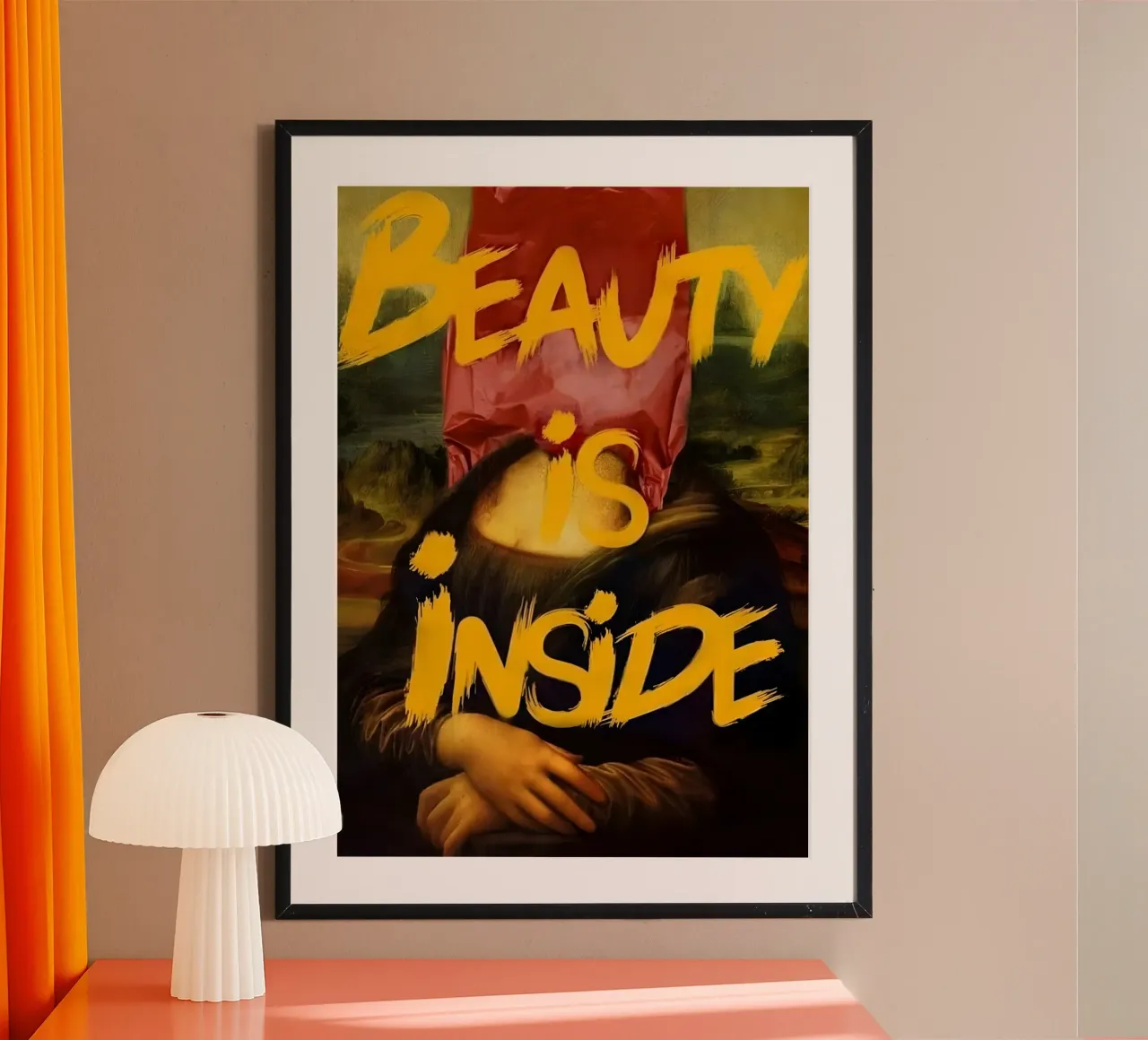 Beauty iş Inside poster da Type & Tape