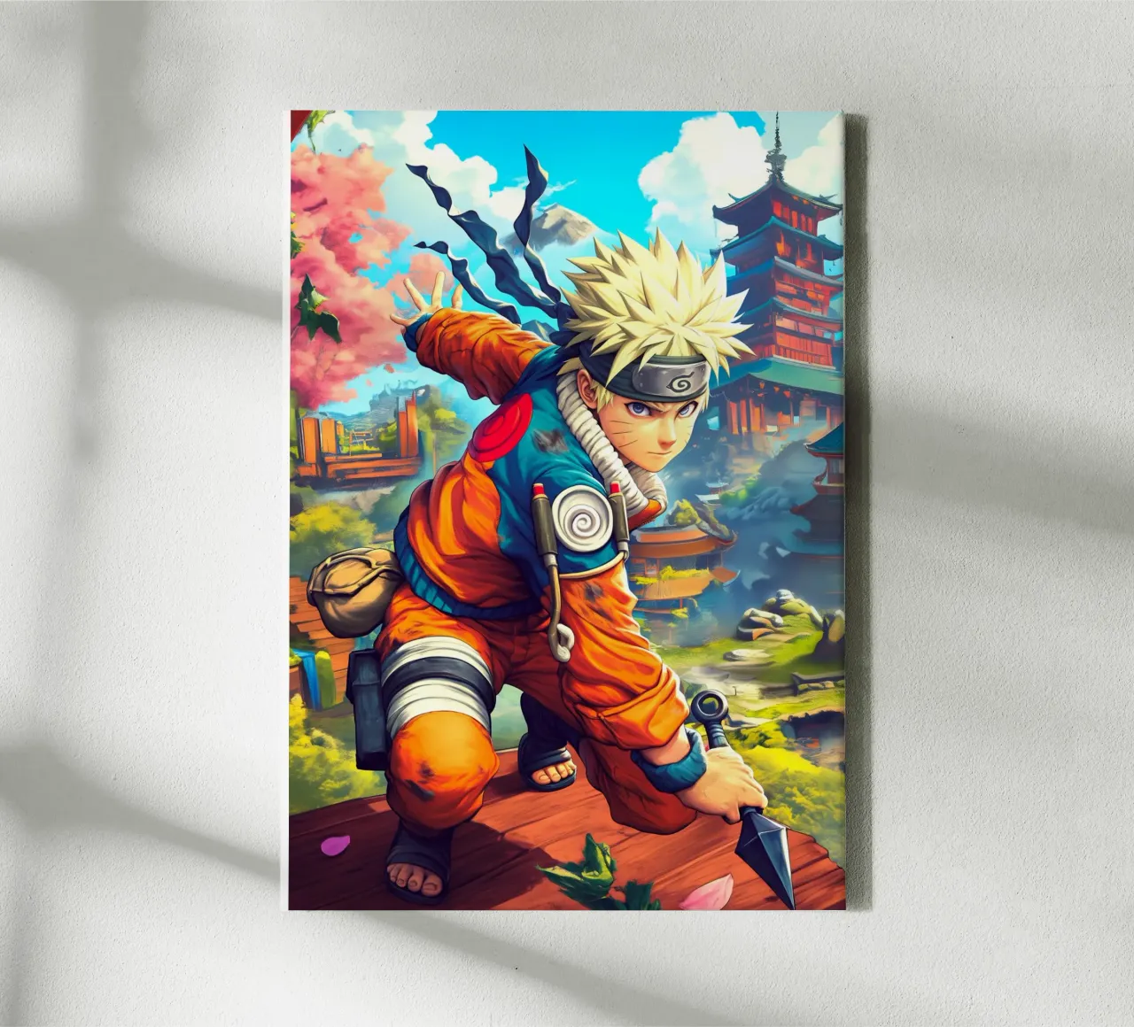 Naruto tela con Cornice a cassetta da Fleur de Lys