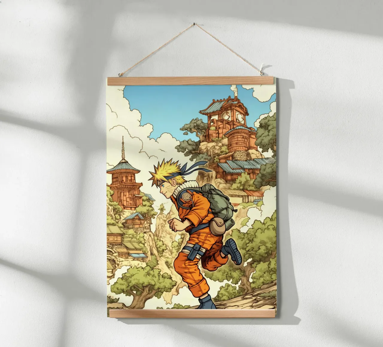 Naruto poster con telaio in plastica da Fleur de Lys