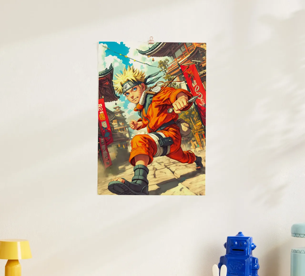 Naruto poster con telaio in alluminio da Fleur de Lys