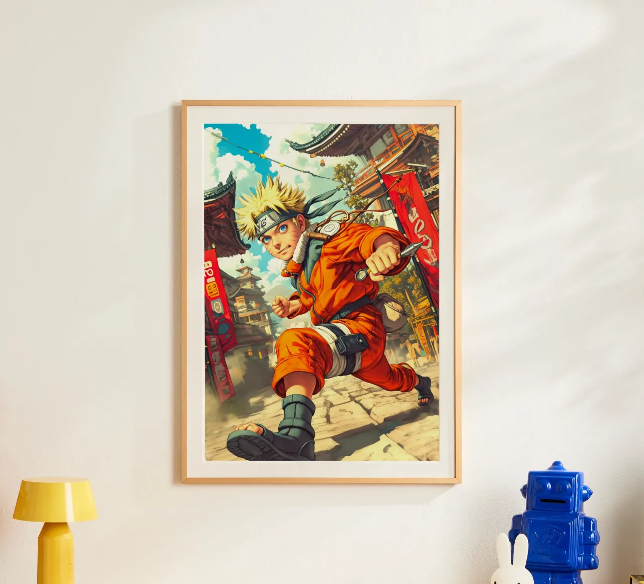 Naruto poster con telaio in alluminio da Fleur de Lys