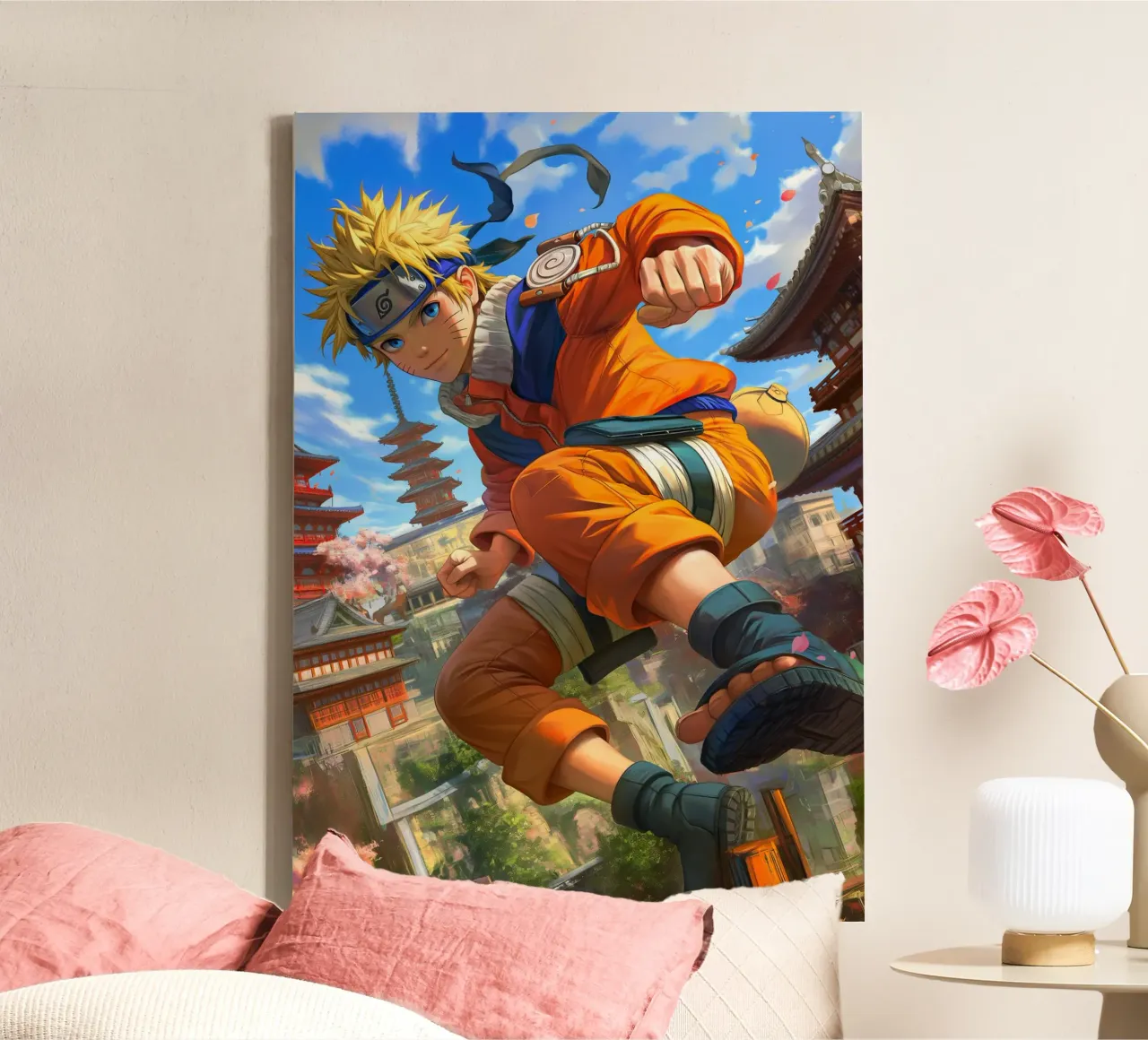 Naruto tela con Cornice a cassetta da Fleur de Lys