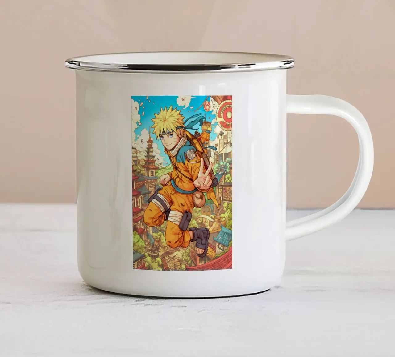 Naruto tazza in smalto da Fleur de Lys