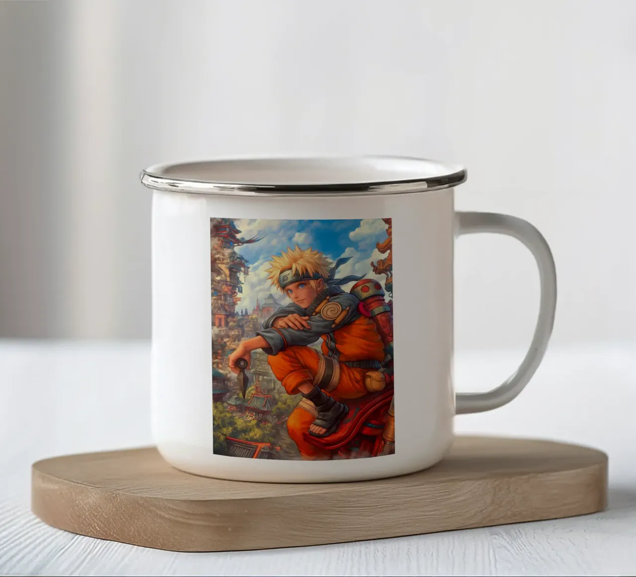 Naruto tazza in smalto da Fleur de Lys