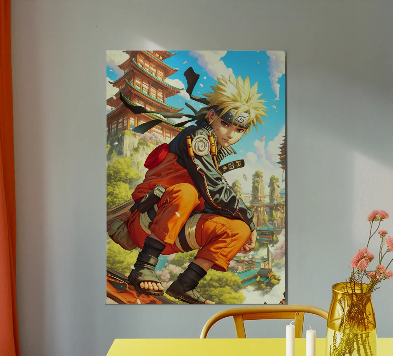 Naruto poster con telaio in plastica da Fleur de Lys