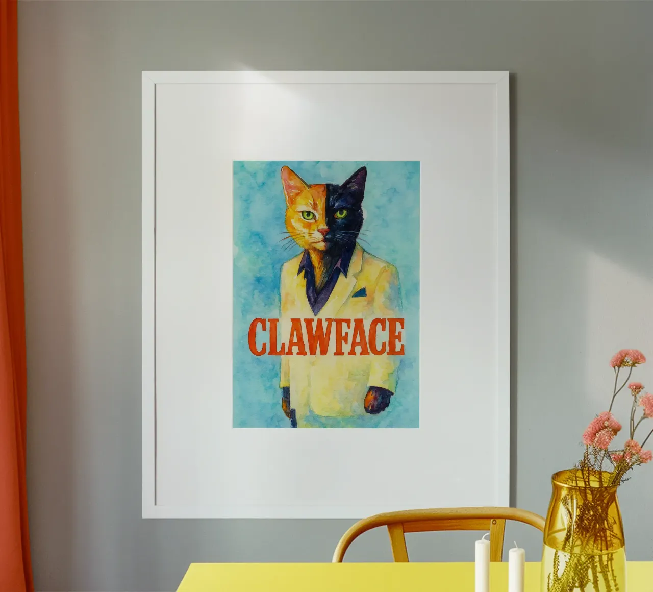disegno parodia di clawface poster da hexis