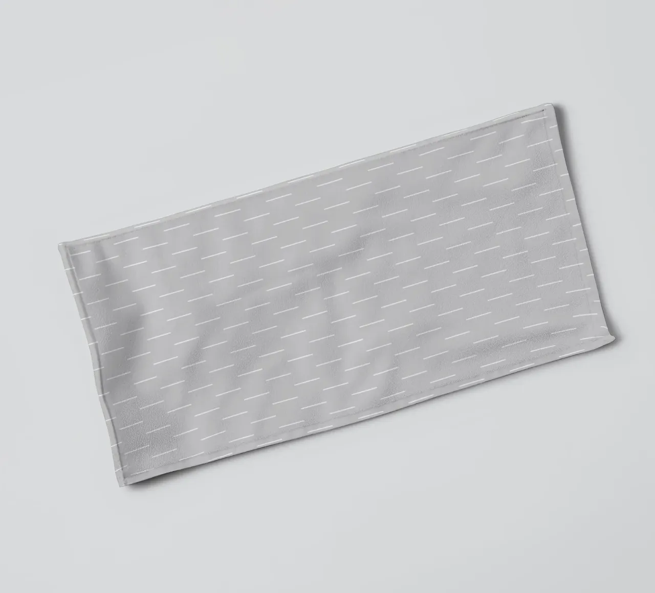 Minimal Scandinavisch Chique Lijnen | Wit op Lichtgrijs badhanddoek van Beauty in Simplicity