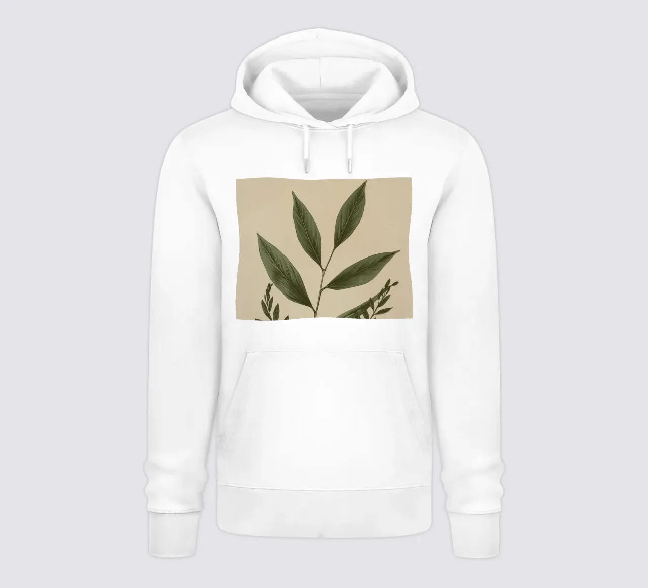 Fusti e foglie di piante botaniche felpa con cappuccio da DesignDoodle