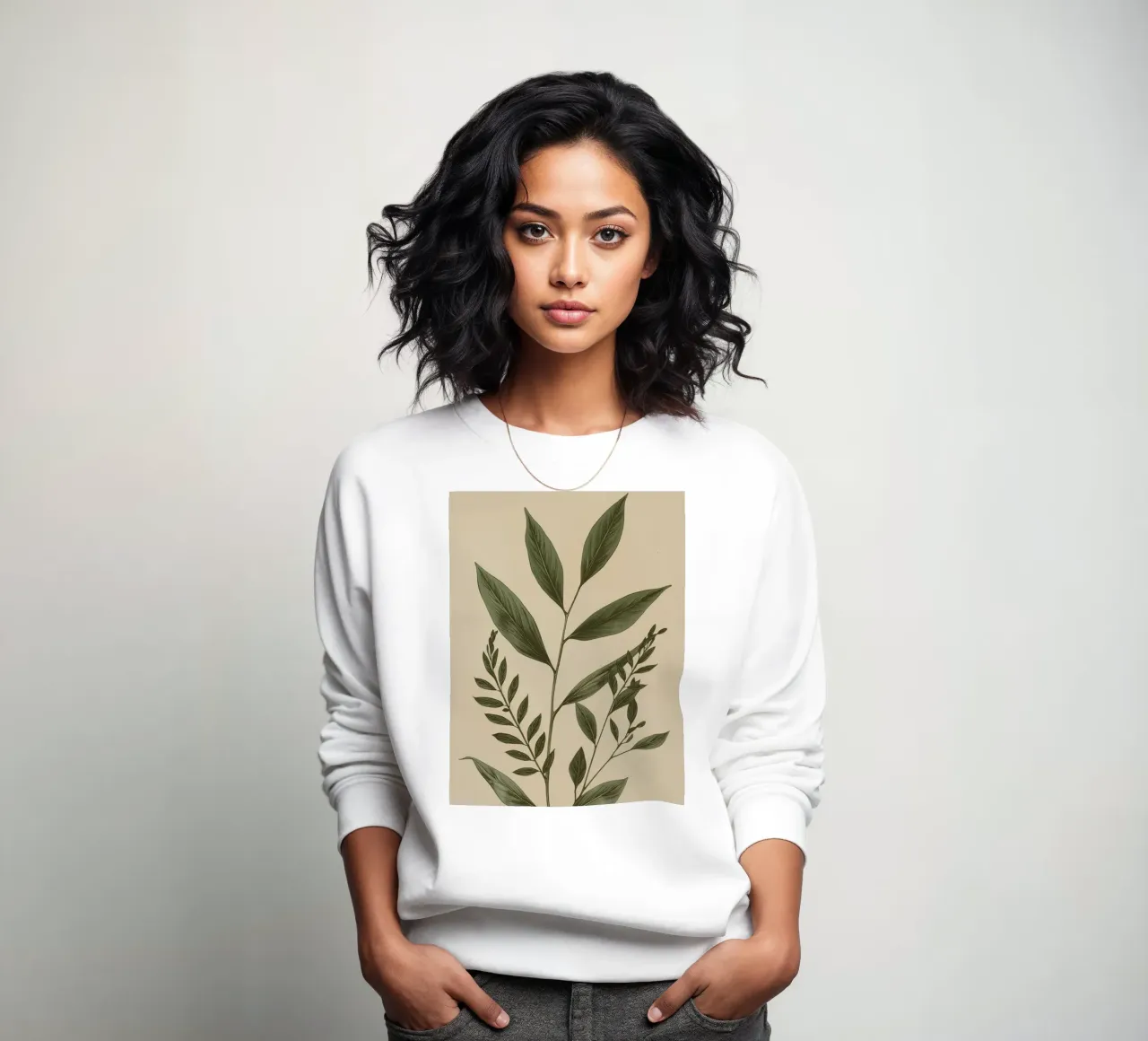 Fusti e foglie di piante botaniche felpa da DesignDoodle