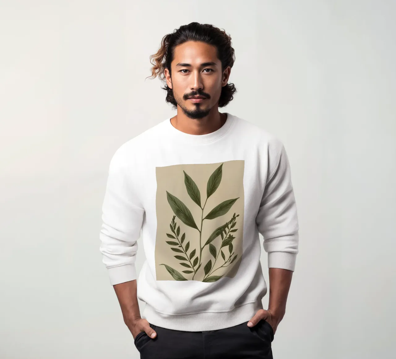 Fusti e foglie di piante botaniche felpa da DesignDoodle
