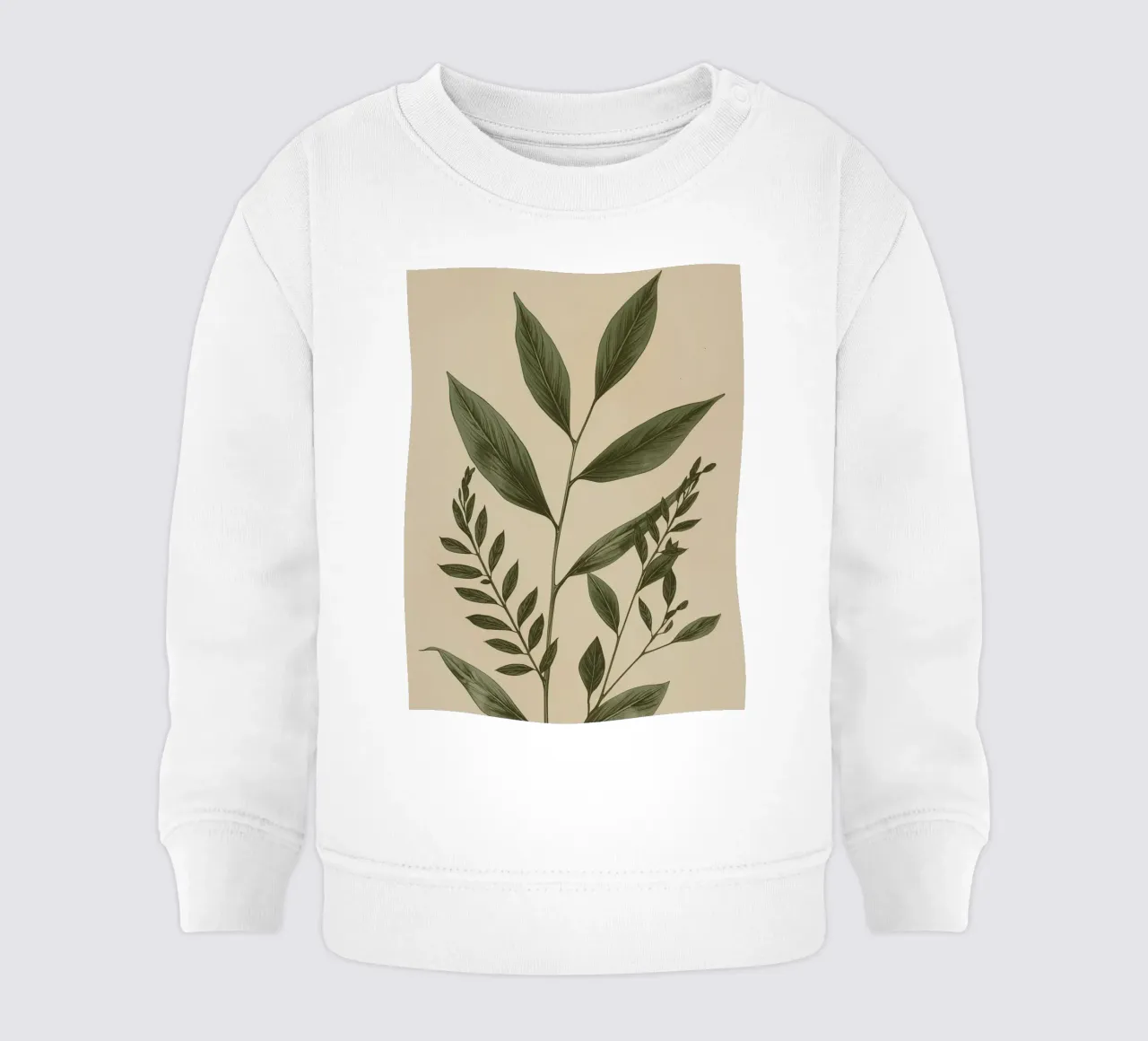 Fusti e foglie di piante botaniche felpa neonato da DesignDoodle