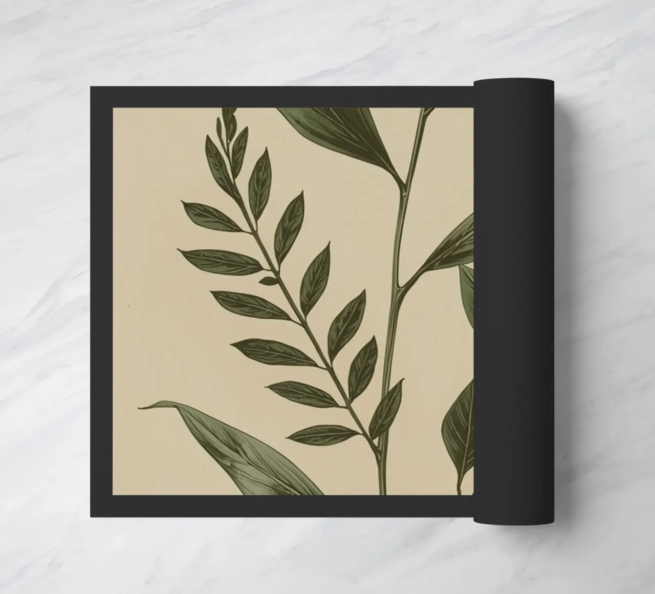 Fusti e foglie di piante botaniche zerbino da DesignDoodle