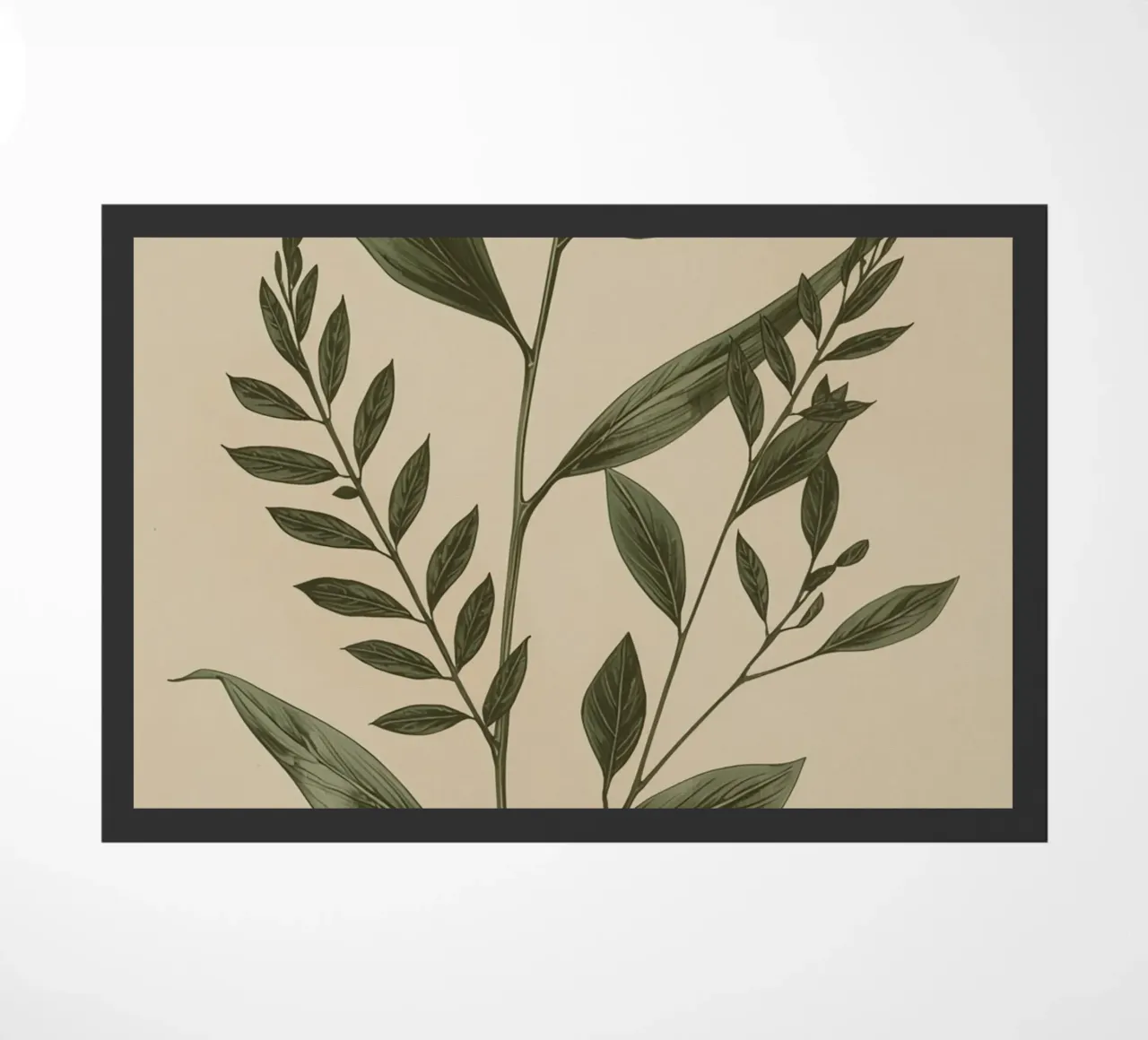 Fusti e foglie di piante botaniche zerbino da DesignDoodle