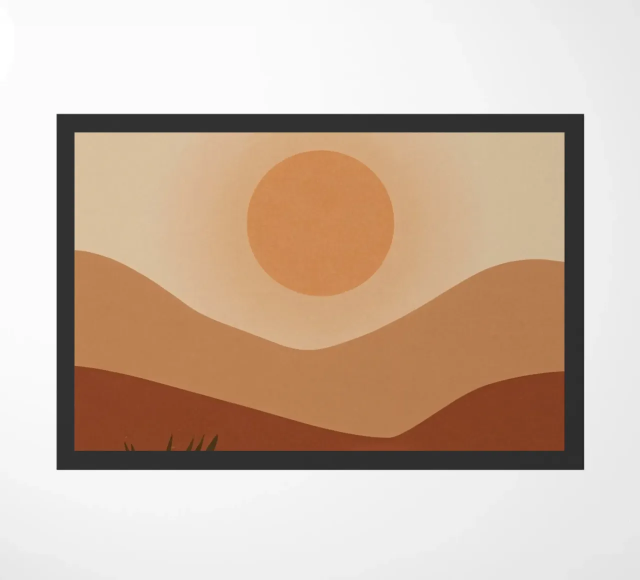 Colline di sole e foglie di palma zerbino da DesignDoodle