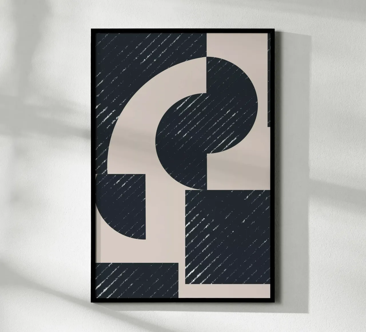Geometric Modern No 1 poster con telaio in plastica da The Miuus Studio