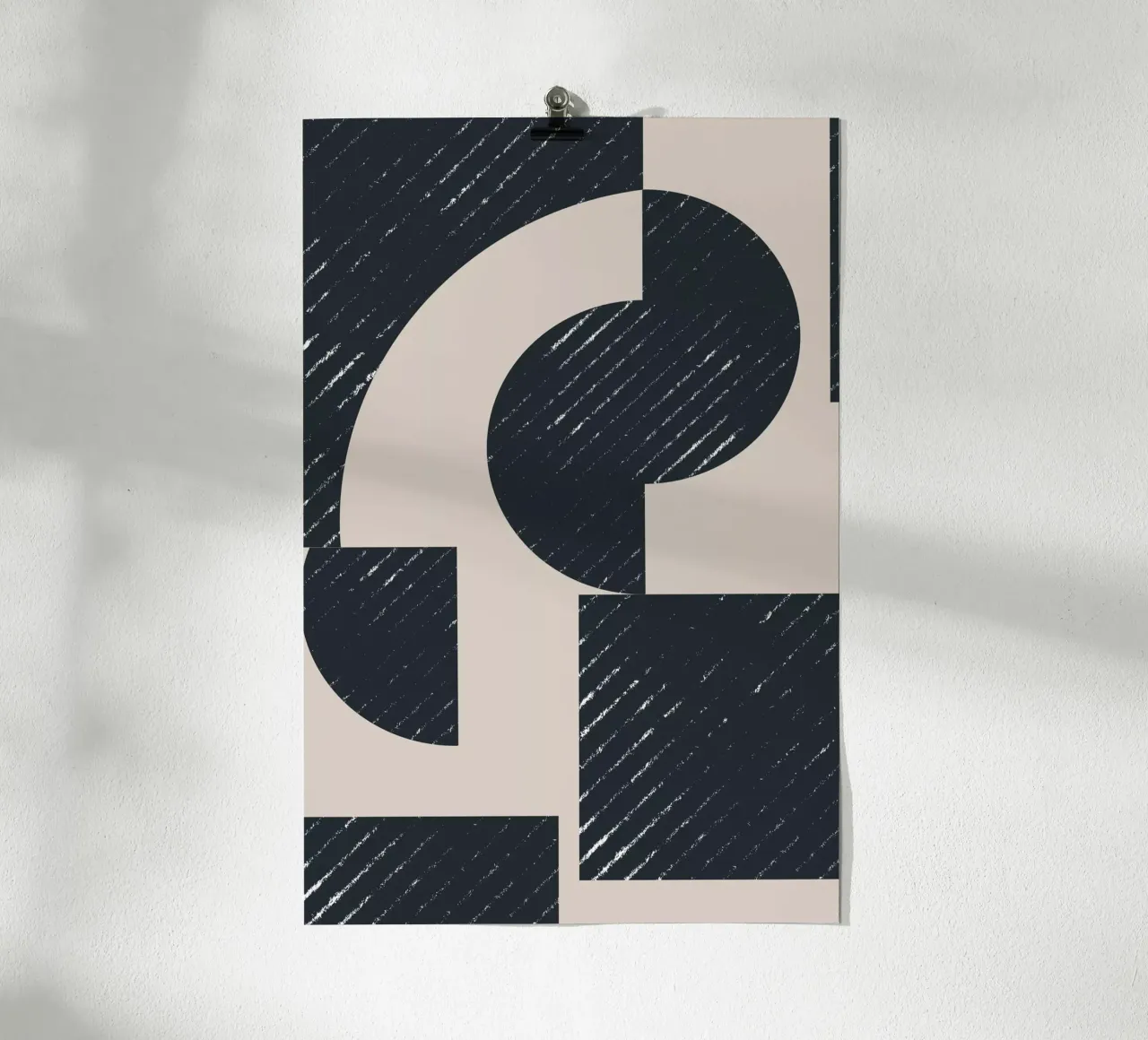 Geometric Modern No 1 poster con telaio in plastica da The Miuus Studio