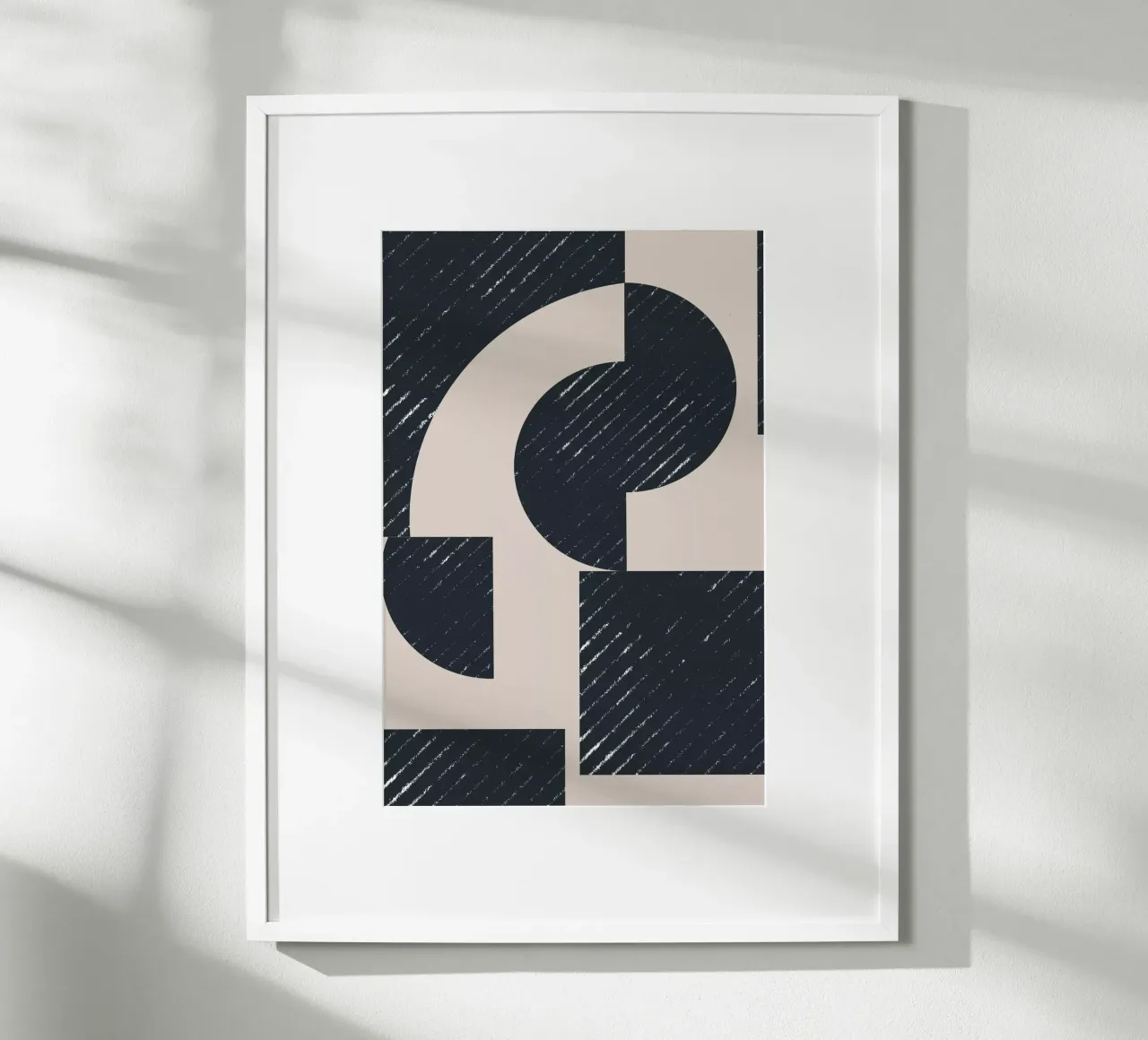 Geometric Modern No 1 poster con telaio in plastica da The Miuus Studio