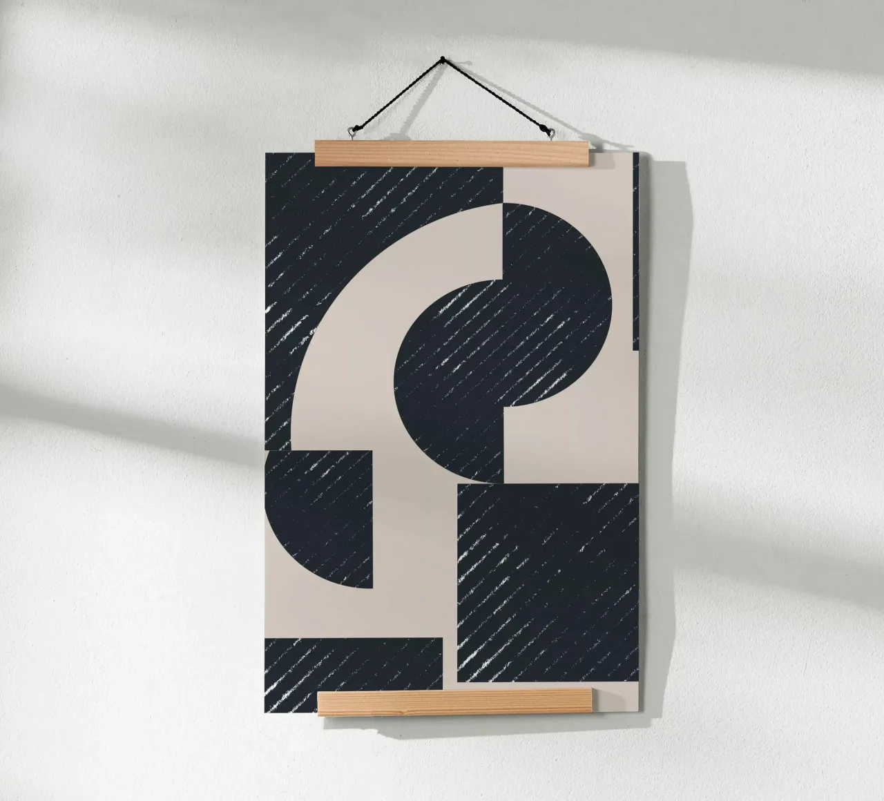 Geometric Modern No 1 poster con telaio in plastica da The Miuus Studio