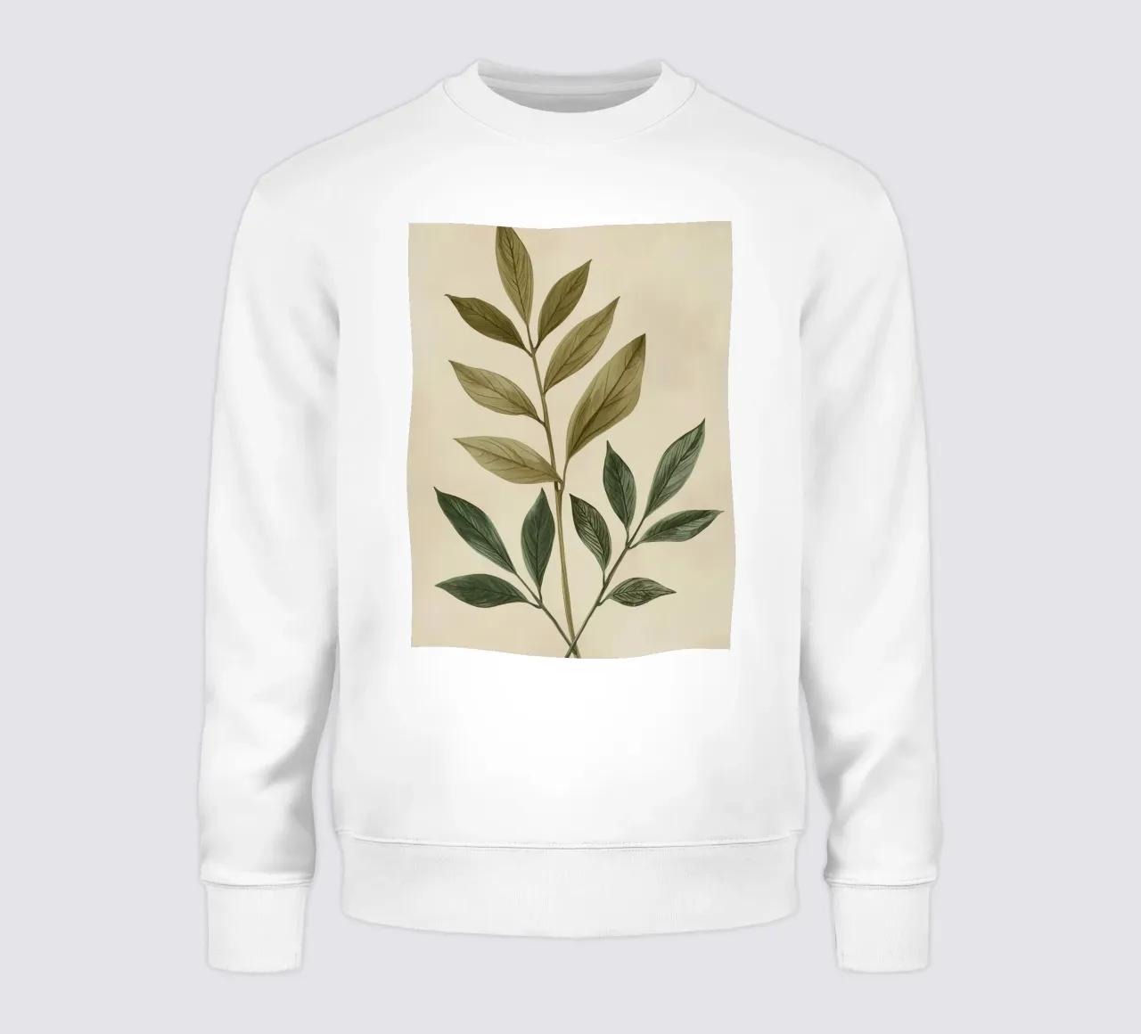 Due steli di piante con foglie felpa da DesignDoodle