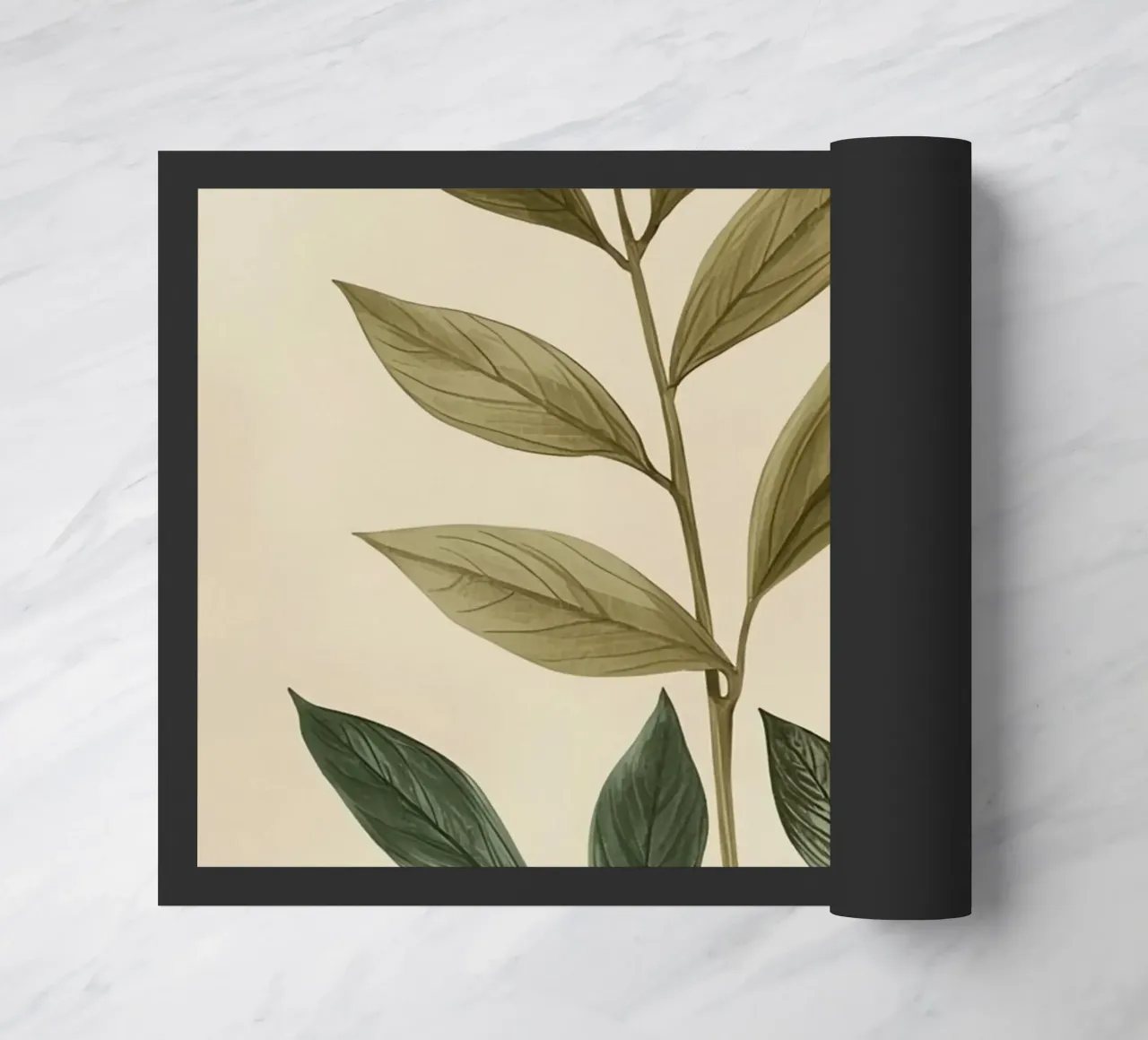 Due steli di piante con foglie zerbino da DesignDoodle