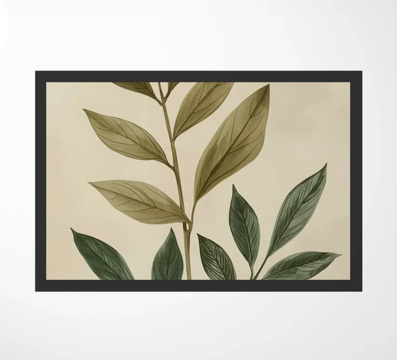 Due steli di piante con foglie zerbino da DesignDoodle