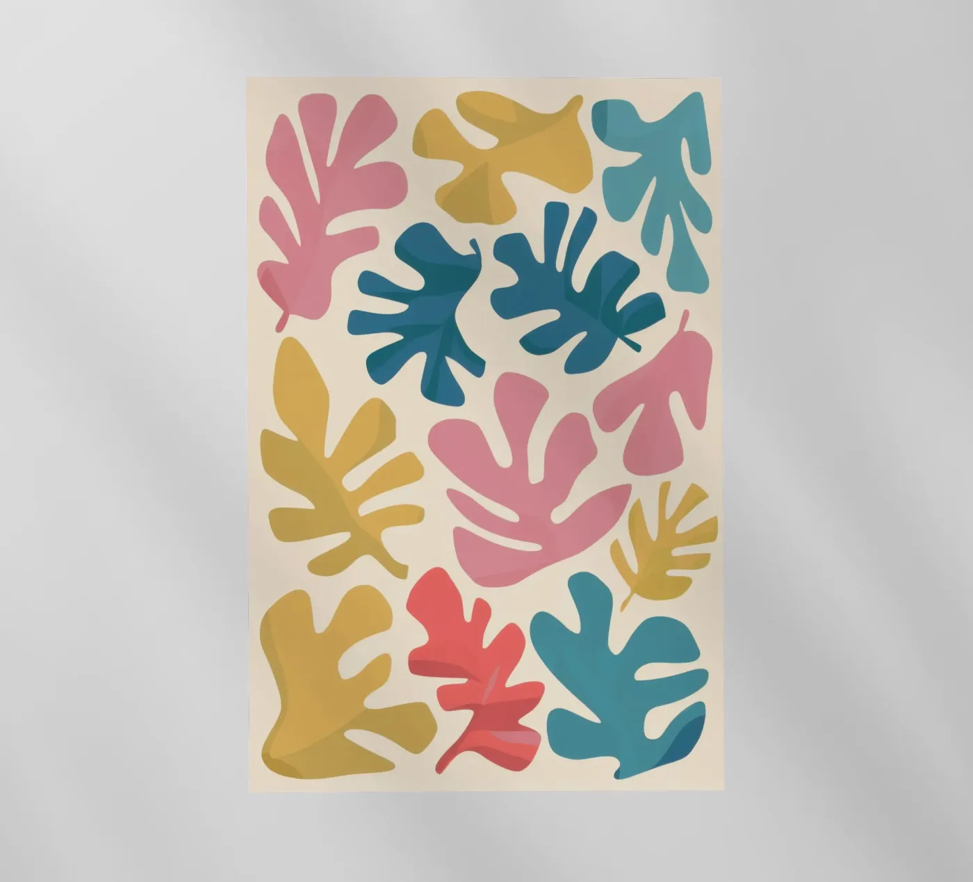 Forme di foglie di Matisse pellicola backlit da Snow Mist