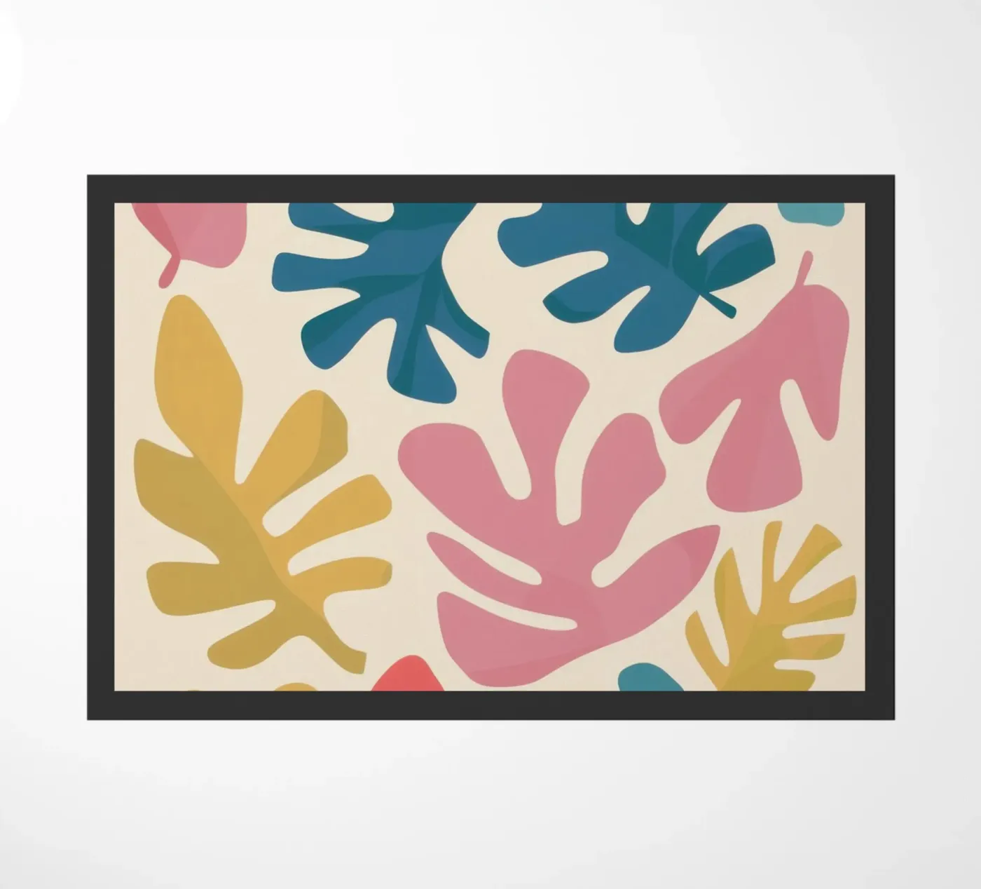 Matisse Leaf Forms zerbino da Snow Mist